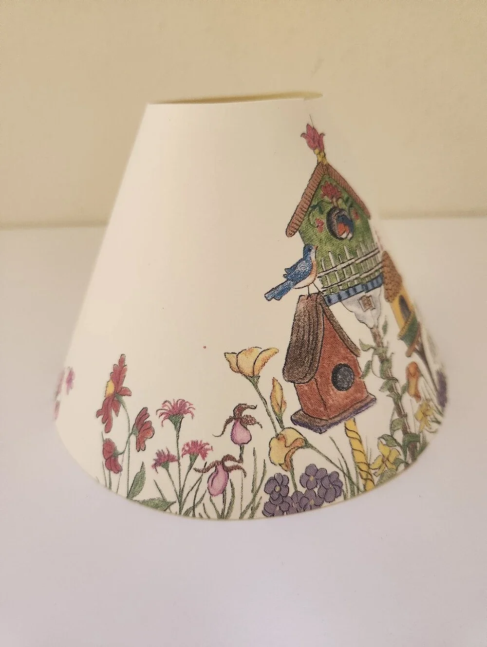 Vintage Candle Bonnets Birdhouse Floral Candle Shade 1997 Candle Station